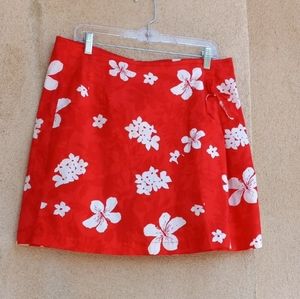 White and Stags skirt with under shorts
